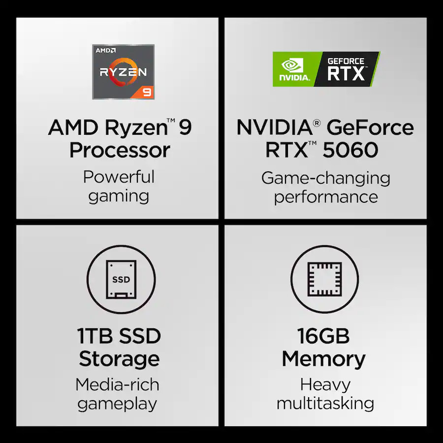Lenovo – Legion Pro 5 16″ 2.5K Gaming Laptop – AMD Ryzen 9 8945HX – RTX 5060