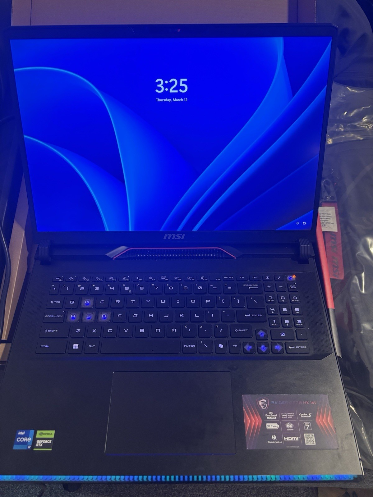 MSI Raider GE78 HX 14V Gaming Laptop i7 32GB 2TB SSD RTX 17″ 2560×1600 Black