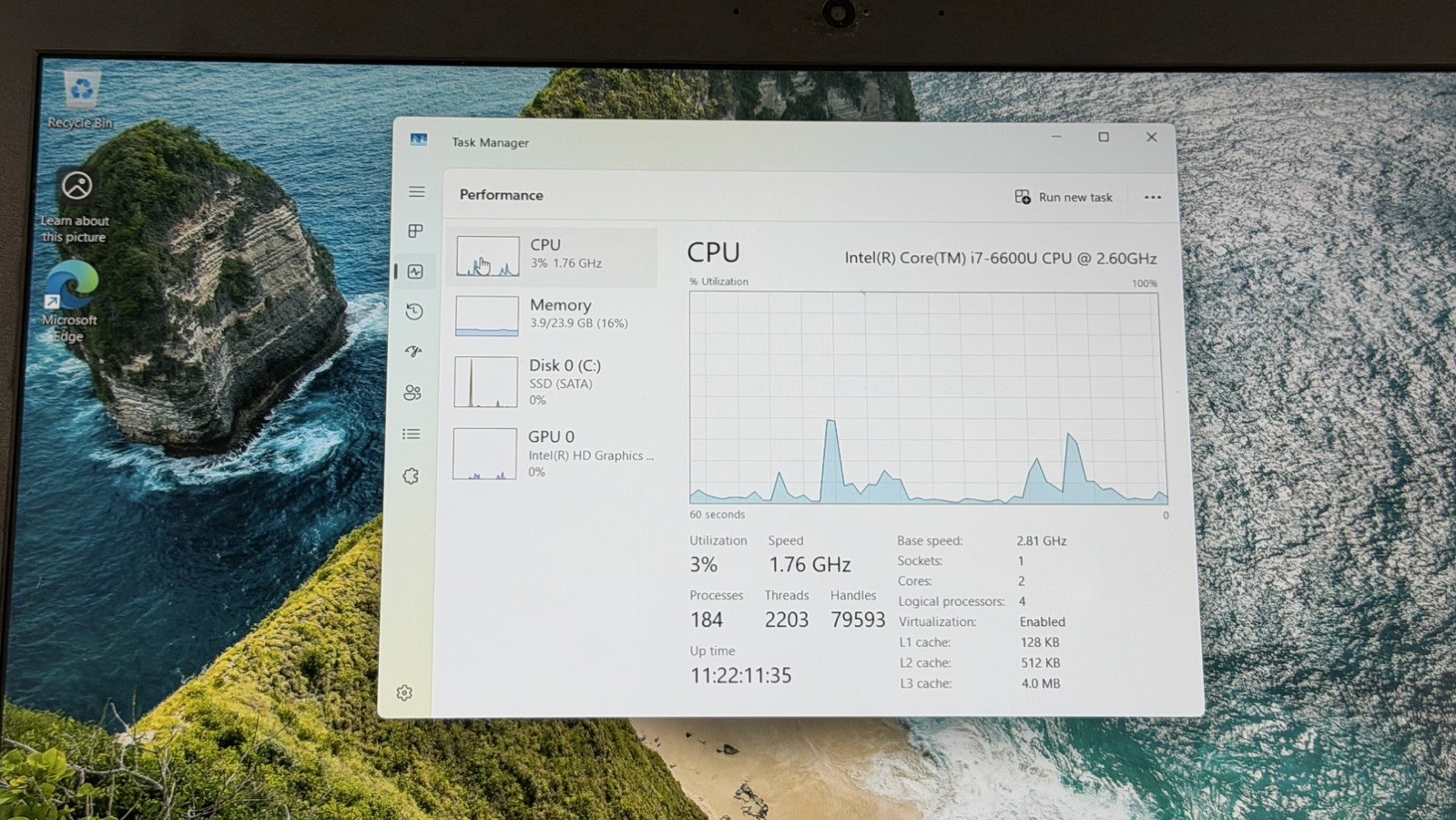 Lenovo ThinkPad T560 i7-6600U 24GB RAM 256GB SSD 15.6″ FHD Windows 11 Pro