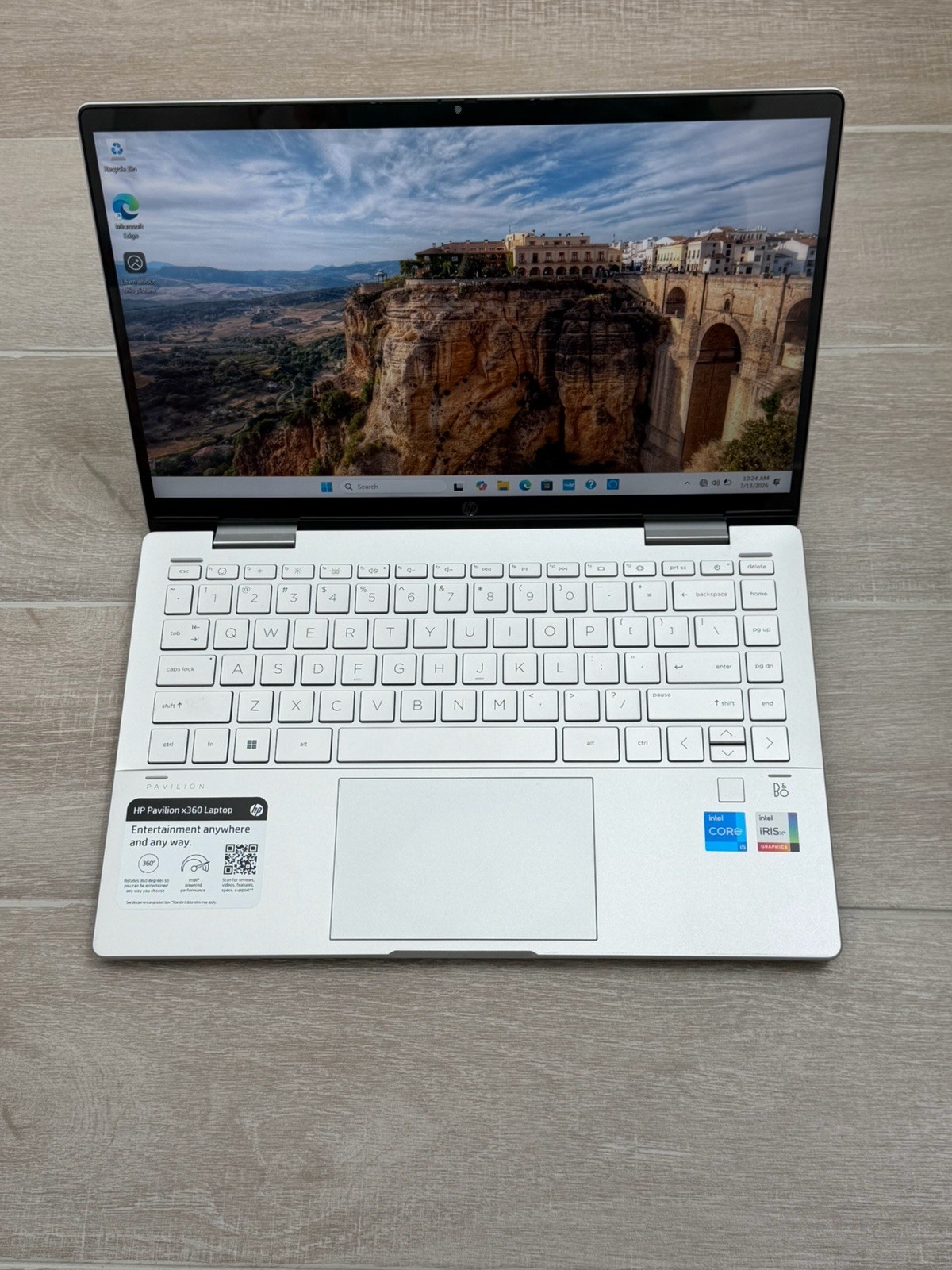 HP Pavilion x360 14-EK0033DX 14″ Touch Laptop Core i5-1235U 8GB RAM 256GB NVMe