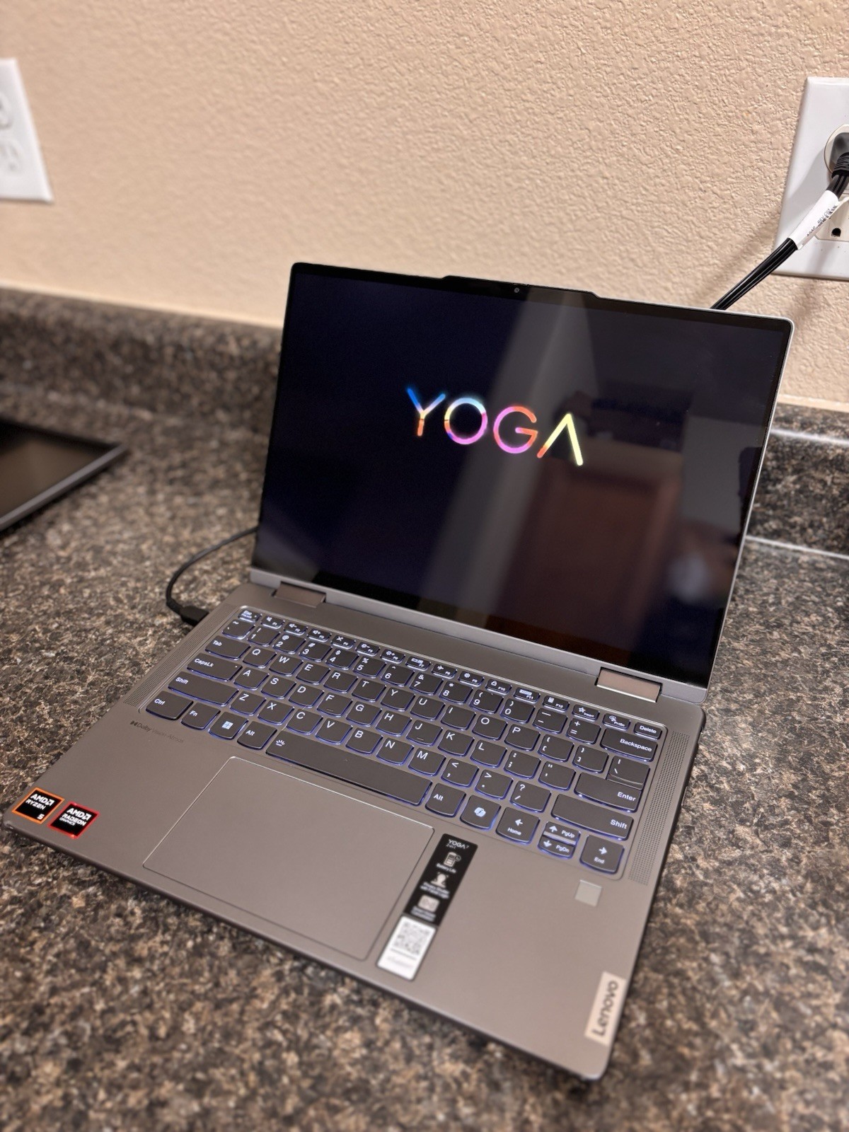 Lenovo Laptop, monitor, And Pen Set Up