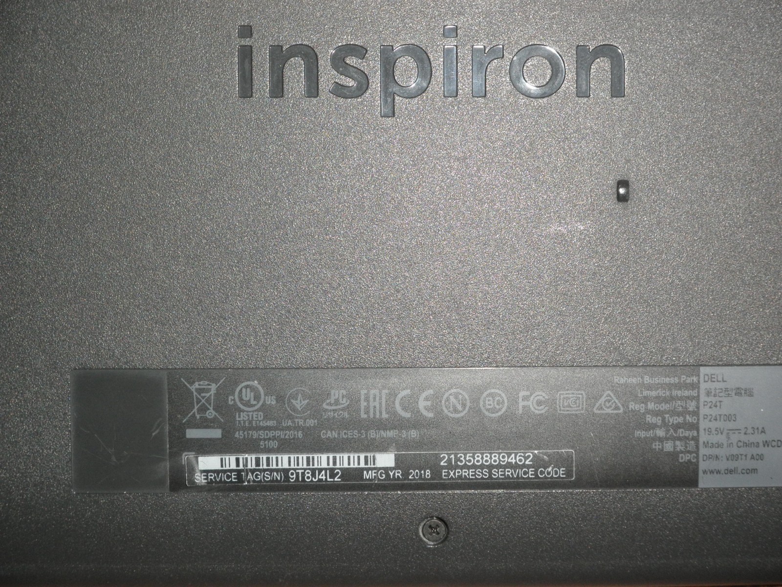 Dell Inspiron 11.6″ Laptop P24t003, P24T, excellent Working Condition