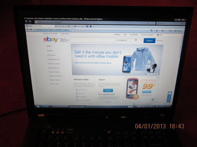 USED Lenovo ThinkPad R61e 15.4″ (80 GB, Intel Celeron M, 1.86 GHz, 512 MB)