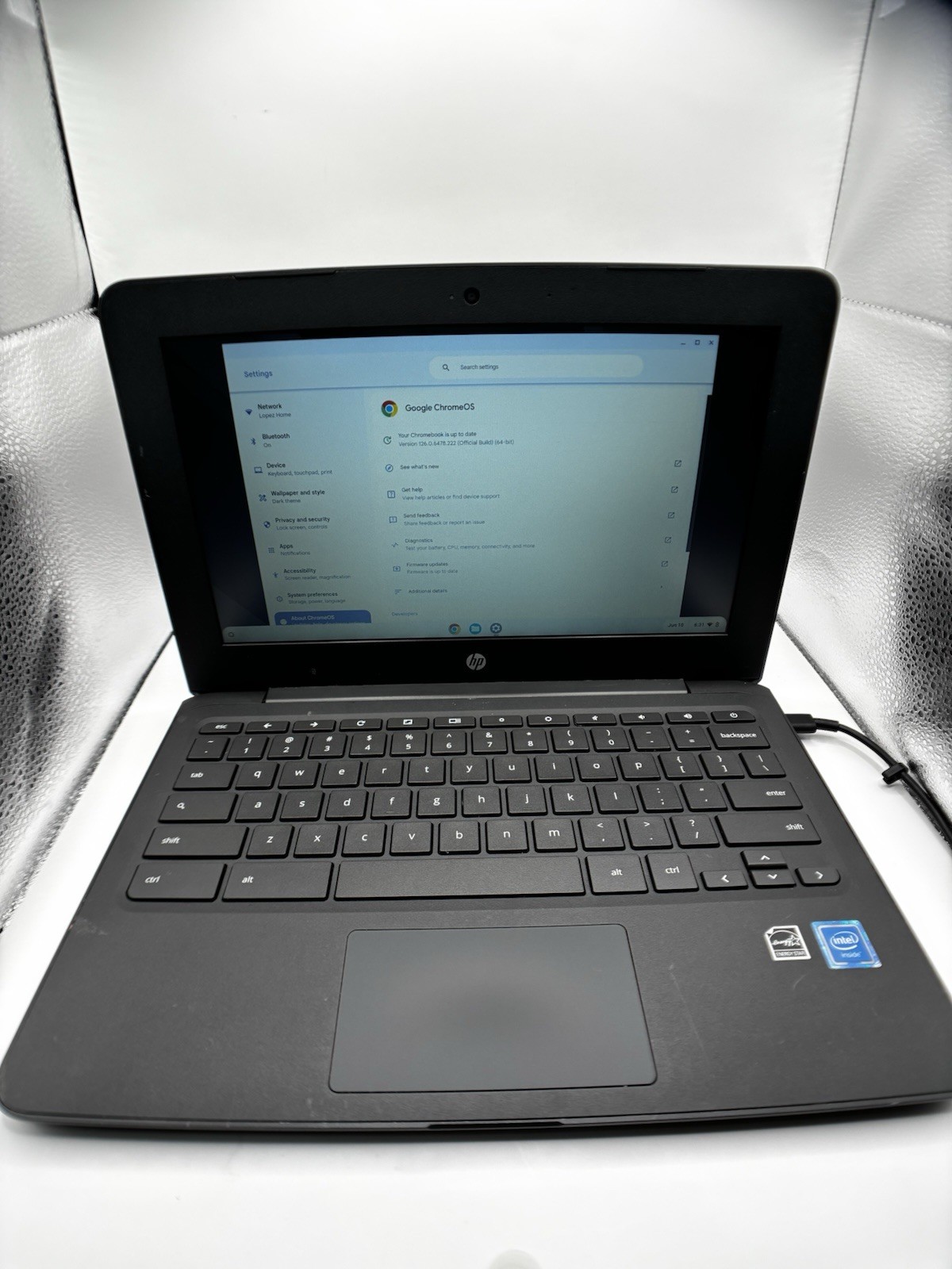 HP Chromebook Model 11A-NB0013DX 11.6 Intel Celeron N3350 4GB RAM 32GB ChromeOS