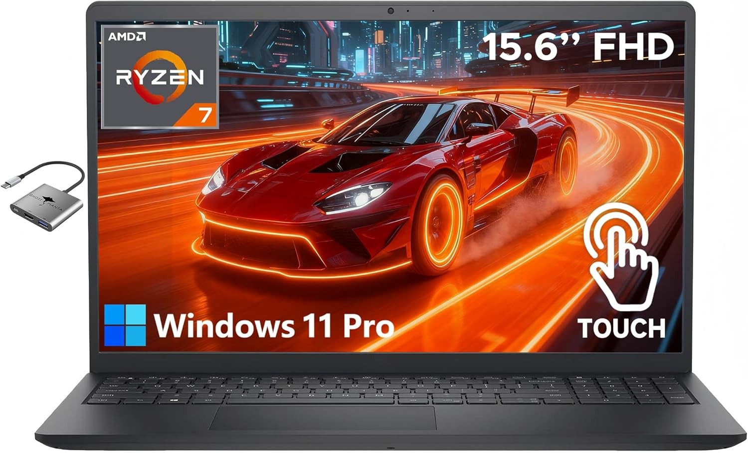 Dell Inspiron 15.6 FHD Touch Screen Laptop 8-Core AMD Ryzen 7 16GB RAM 1TB SSD