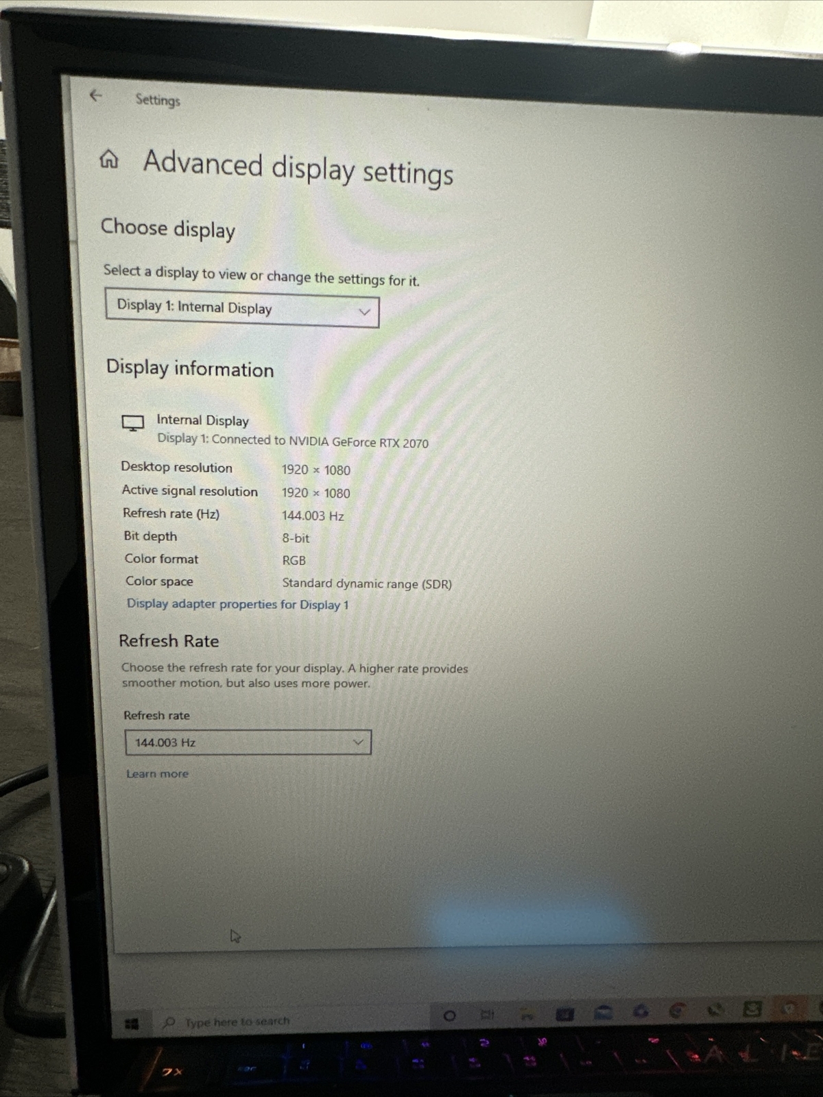 Alienware Area 51m R1 Core i7-9700K 3.6GHz RTX 2070