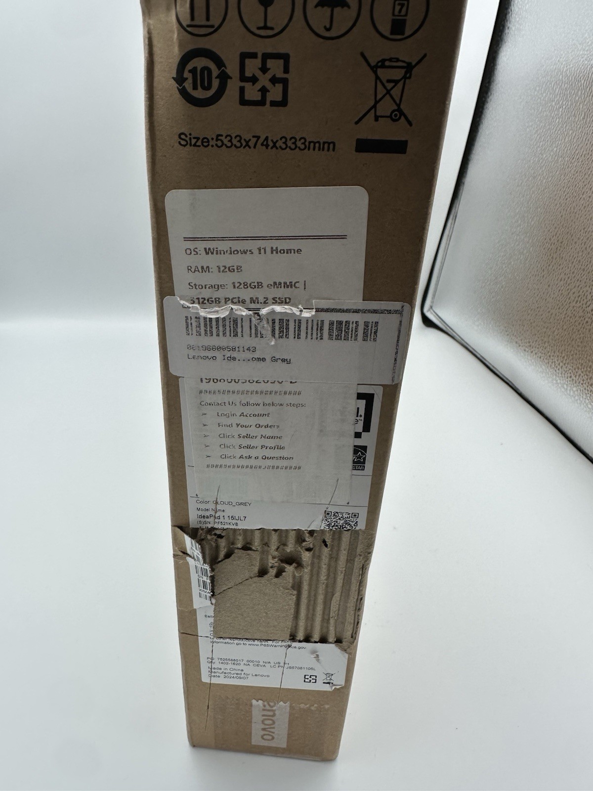 Lenovo IdeaPad 1 15IJL7 Laptop 15.6″ 128GB eMMc Windows 11 OS, New!