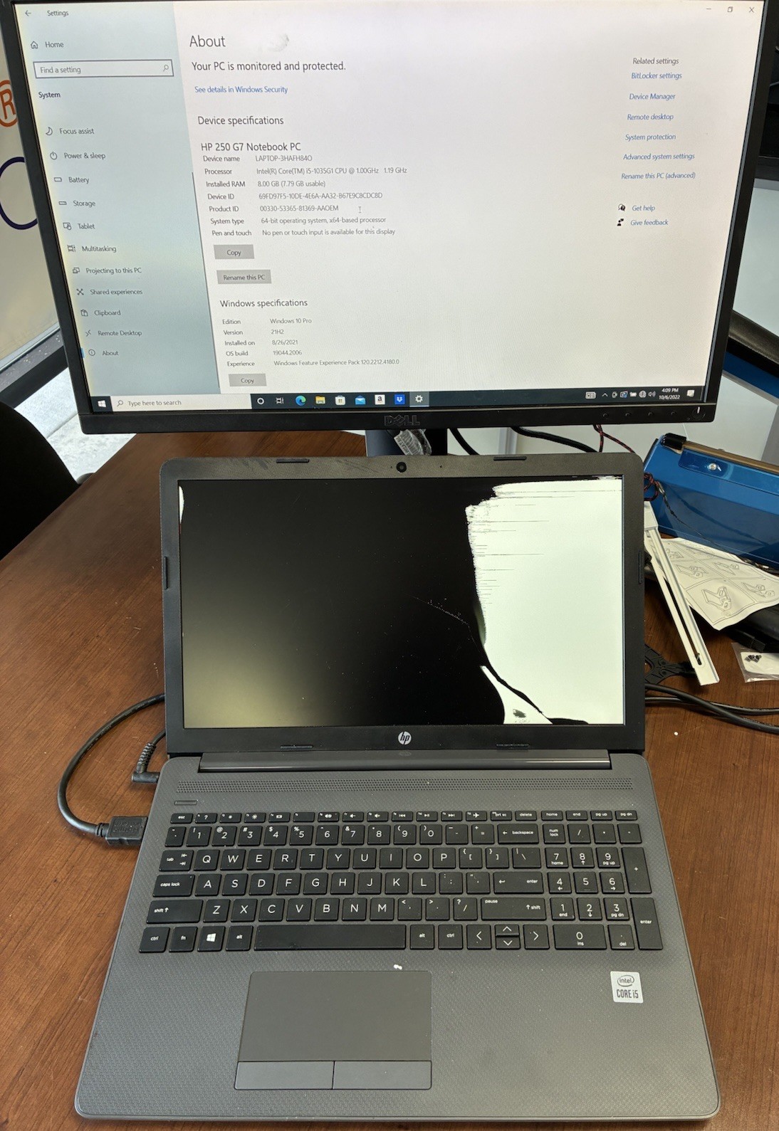 *Read* HP 250 G7 Laptop 15.6″ LCD i5-1035G1 8GB RAM 256GB NVME m.2 Win 10 Pro