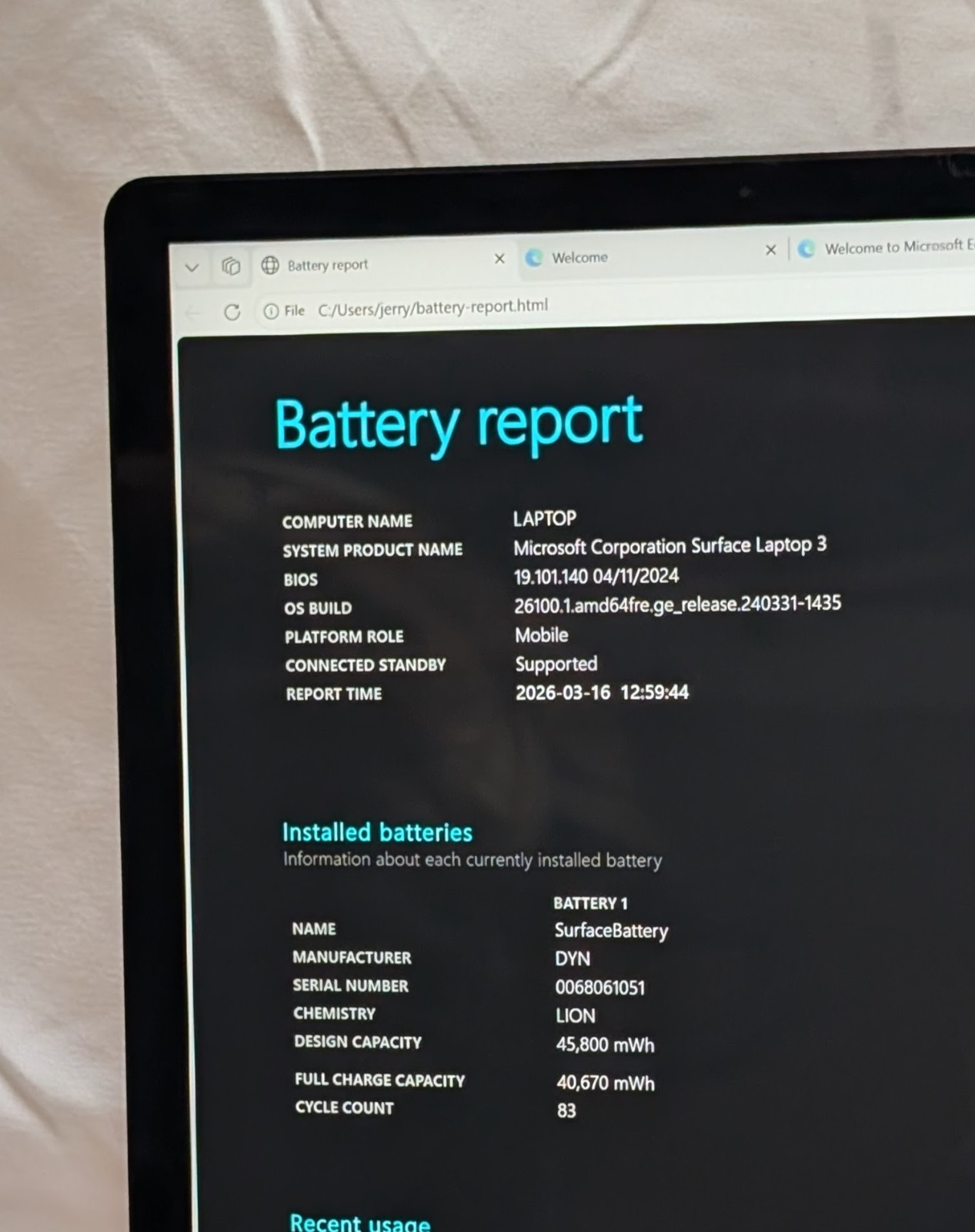 NICE Black Microsoft Surface LAPTOP 3 i7 1TB 16GB RAM 13.5 INCH WINDOWS 11 PRO