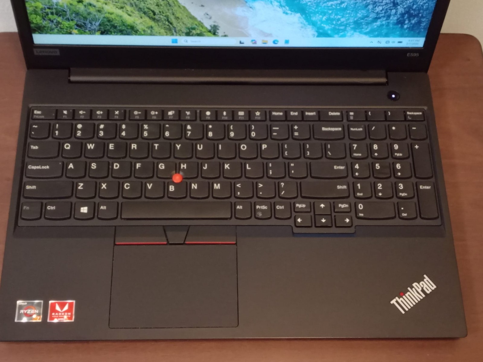 Lenovo ThinkPad E595 Laptop 15.6″ FHD Ryzen 7 3700U 16GB 256GB SSD Windows 11 Pr