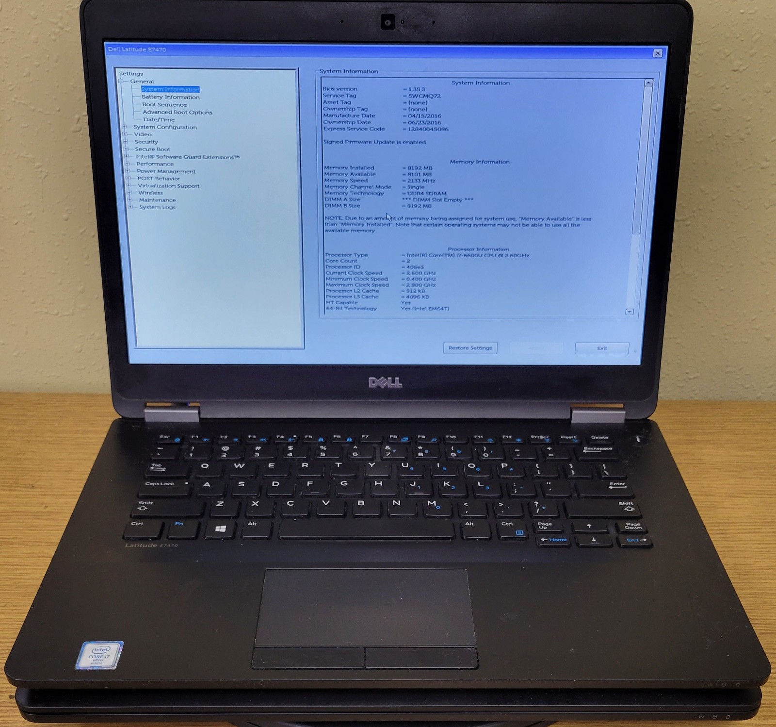 (Lot of 2)Dell Latitude E7470 i7-6600U 2.60GHz 8GB No OS/SSD/HDD