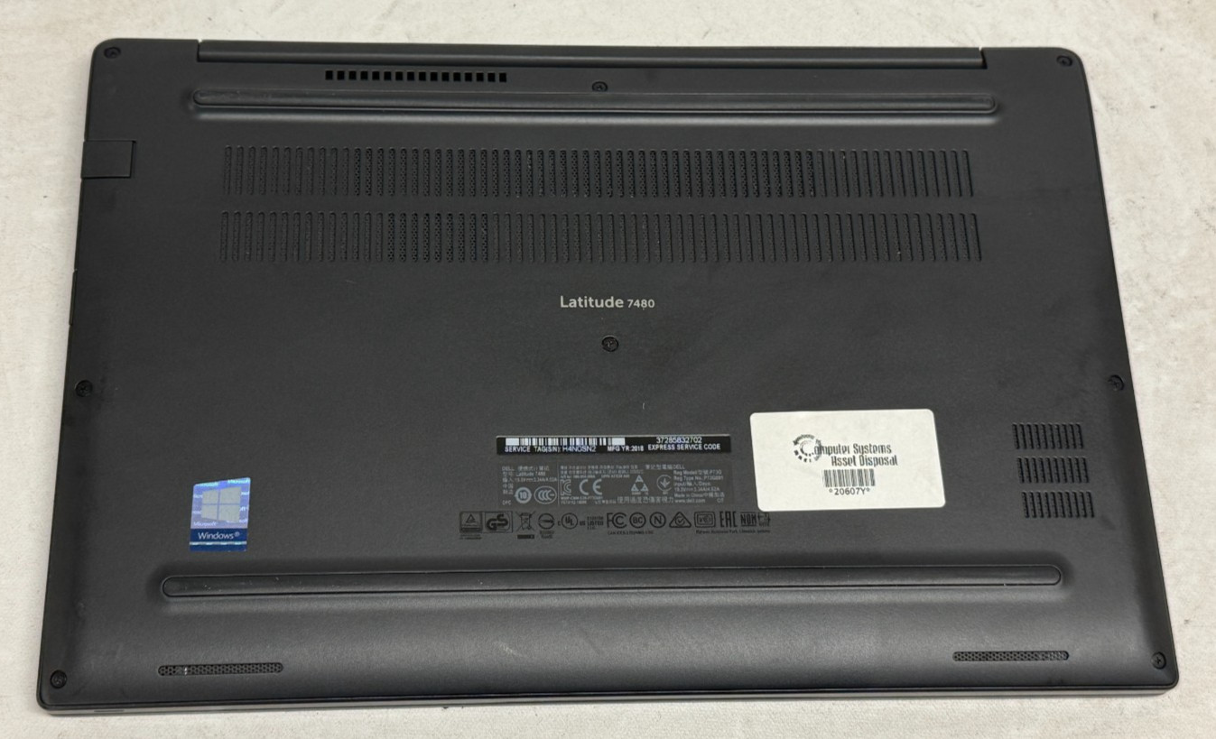 Dell Latitude 7480 14″ (i5-7300u 2.60GHz – 16GB RAM – 256GB SSD – Win11Home)