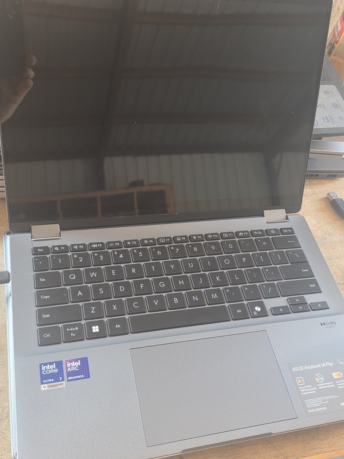 Asus Vivobook 14 Flip Core Ultra 7 256V 2.2GHz 16GB 14″ TP3407SA 4363