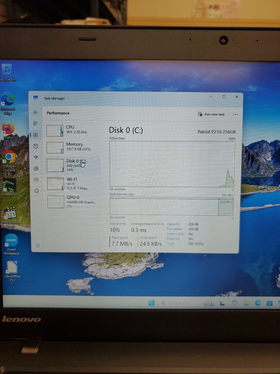 Lenovo ThinkPad T440s 256GB SSD, i5-4300U, 1.90GHz, 8GB 9325-1