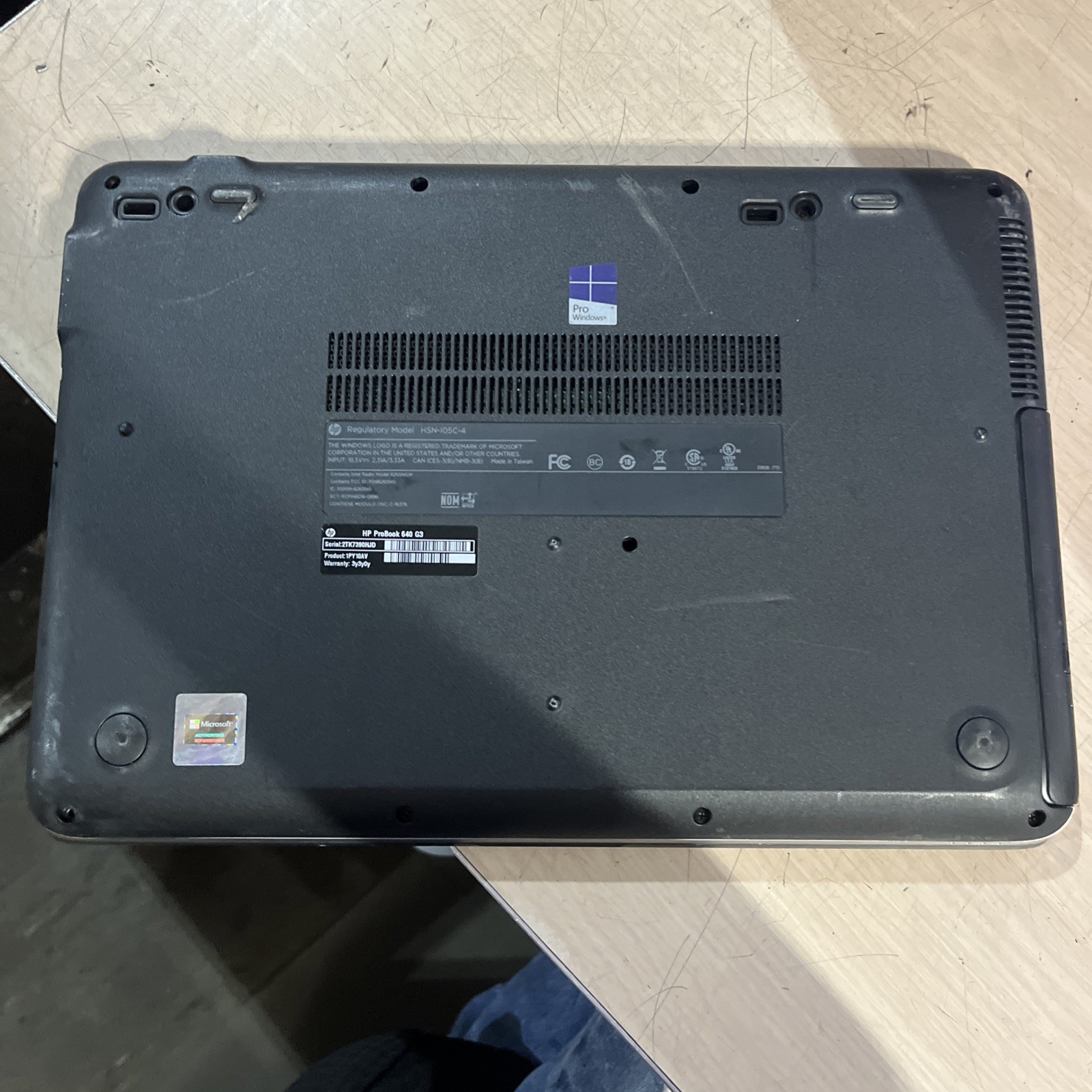 HP PROBOOK 640 G3 INTEL CORE I5-7200U 2.50GHZ 8GB RAM NO HD