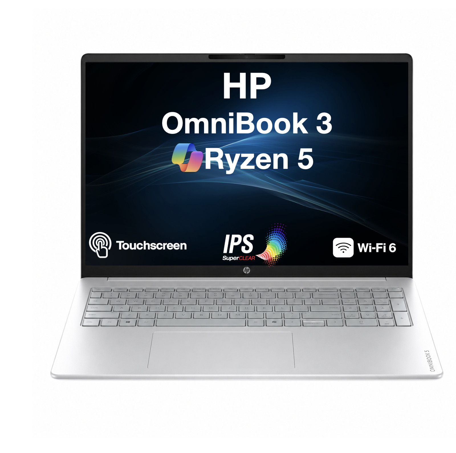 HP OmniBook 16.0″ 1920×1200 AMD Ryzen 5 40 16GB RAM 512GB SSD Windows 11 Pro