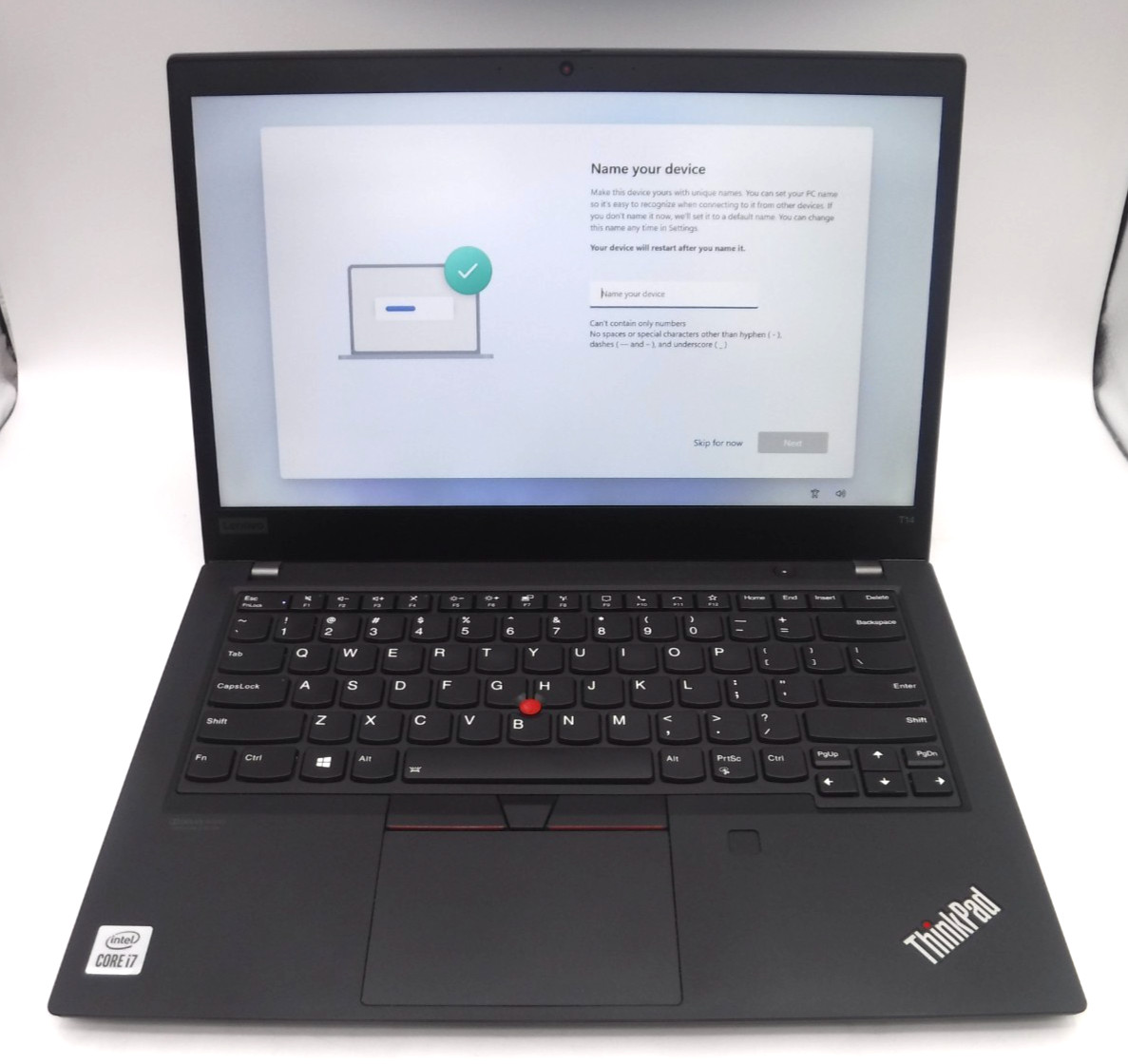 Lenovo ThinkPad T14 Gen 1 i7-10510U 1.8GHz 16GB RAM 14 in 256GB NVMe Win 11 Pro