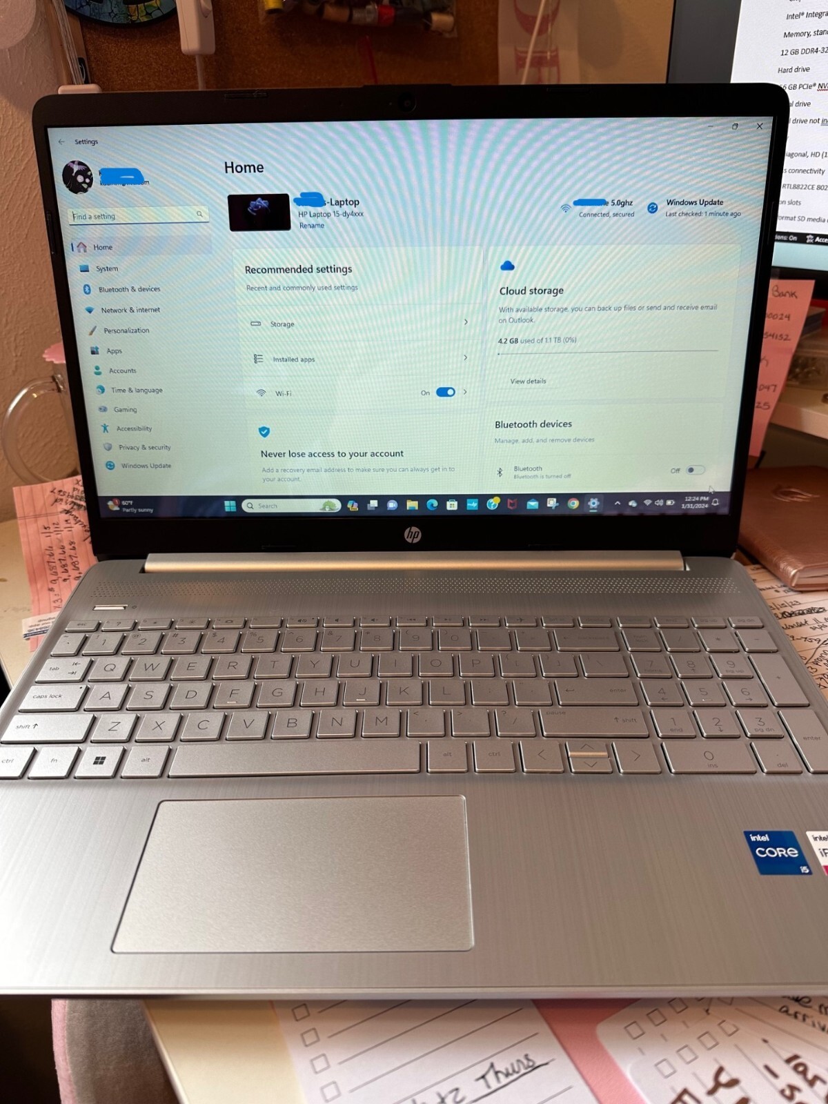 HP Laptop Computer HP Touch Screen 15.6″ Windows 11 Intel i5