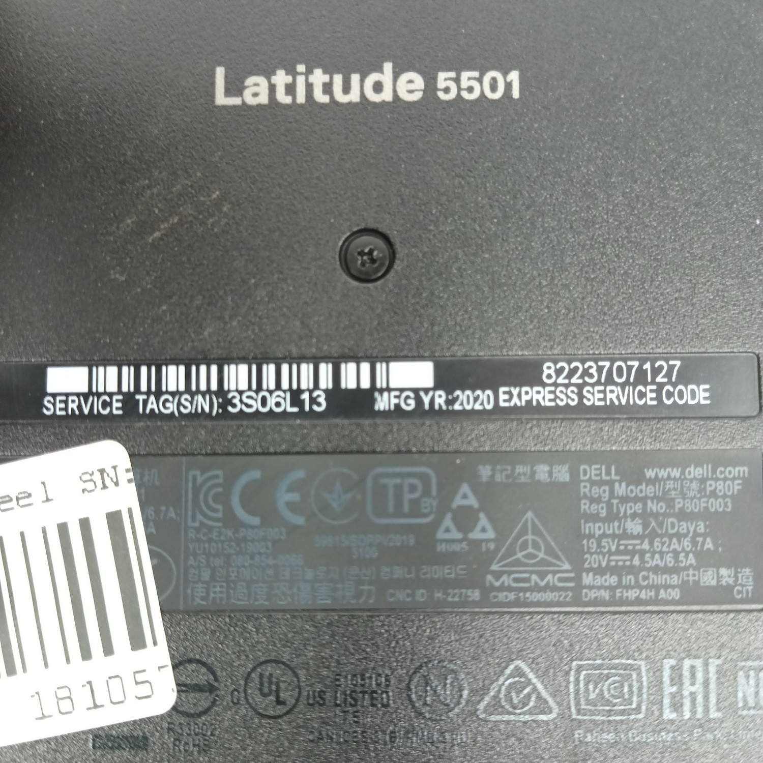 Dell Latitude 5501 i5 9400H 2.50GHz 12GB DDR4 250GB SSD Win11