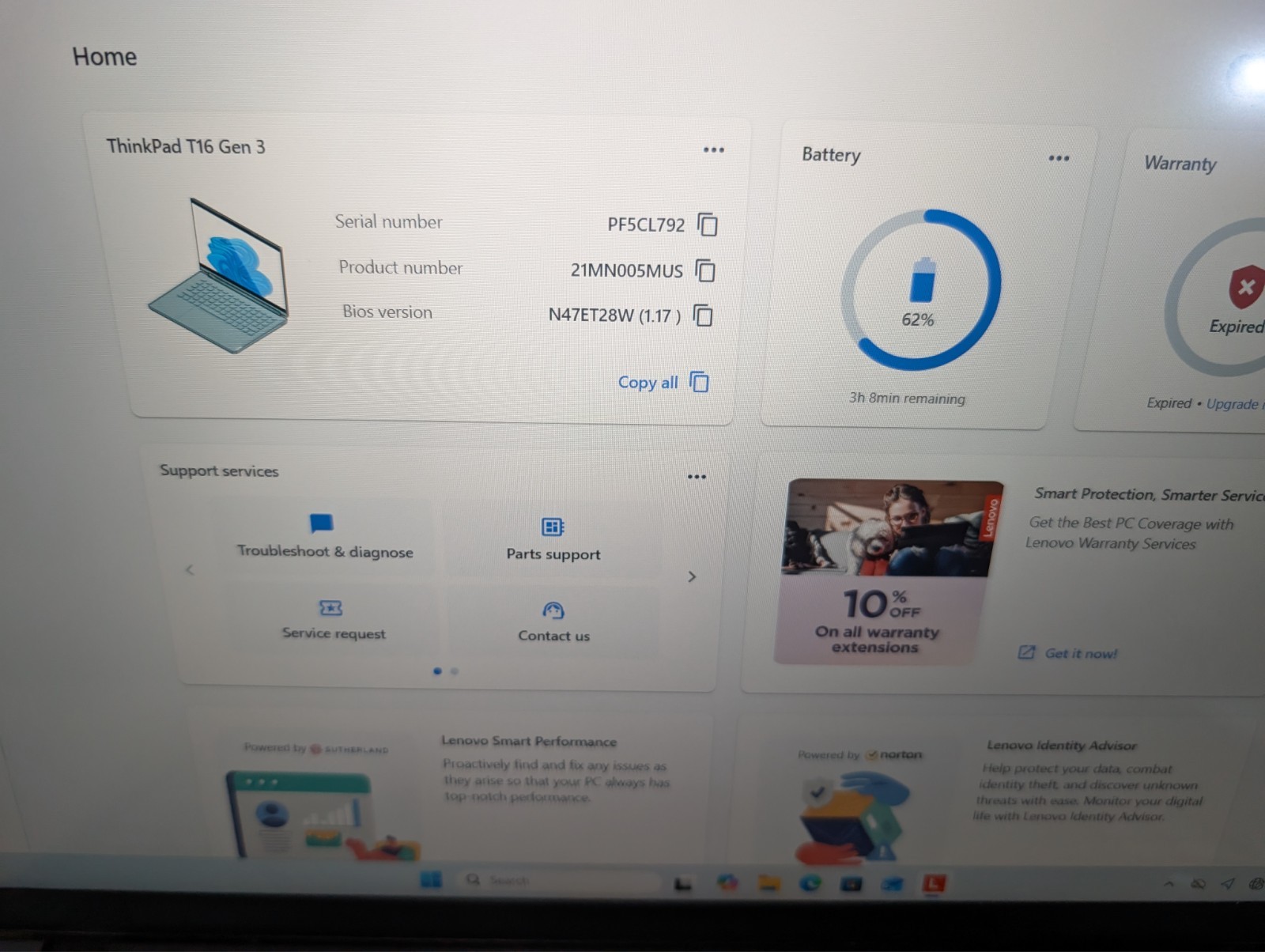 Lenovo ThinkPad T16 Gen 3 | 16″ Touchscreen Core Ultra 5 125U 16GB RAM 512GB SSD