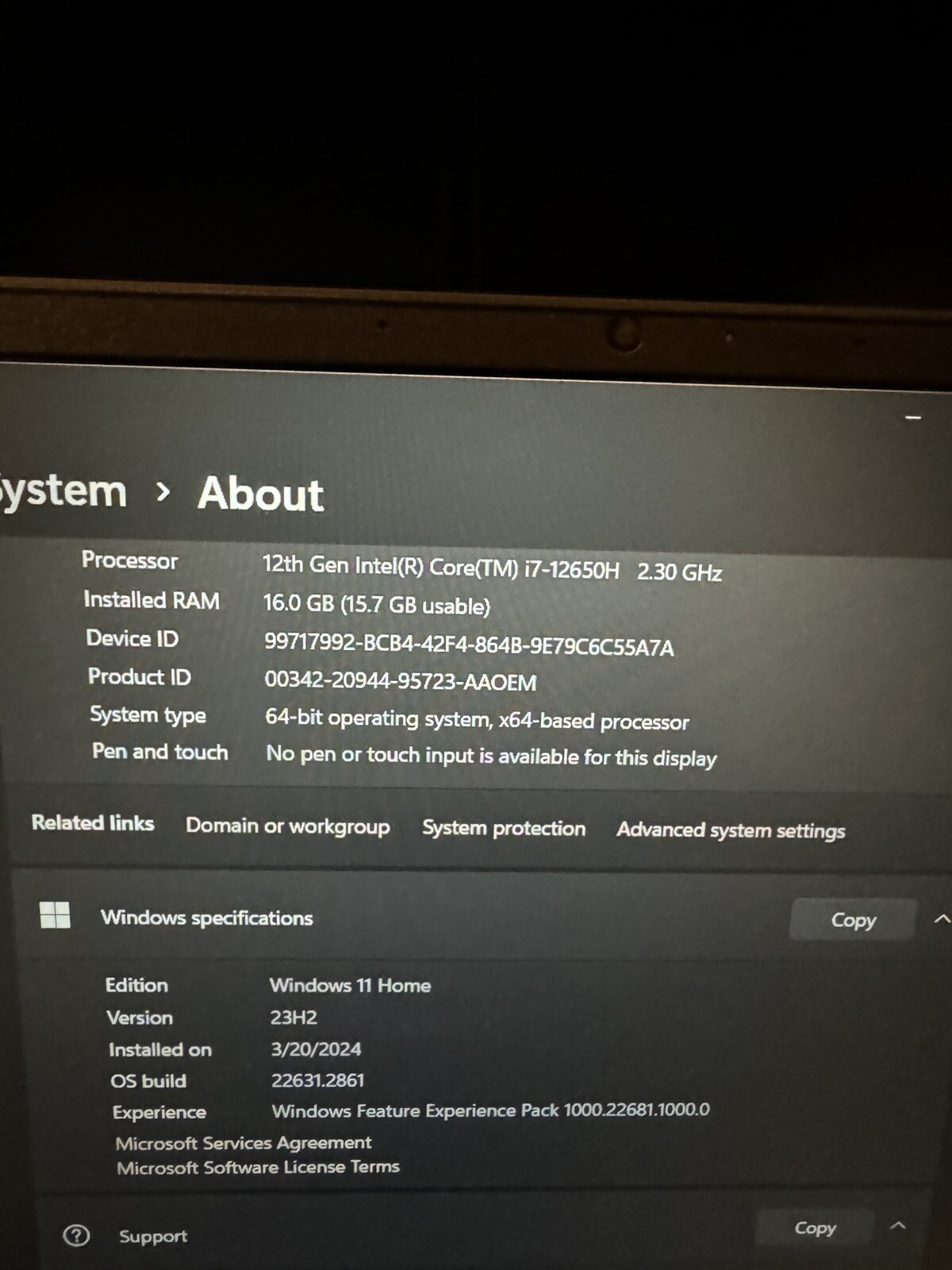 HP – Victus 15.6’” Gaming Laptop – Intel i7-12650H -NVIDIA GeForce RTX 3050 TI