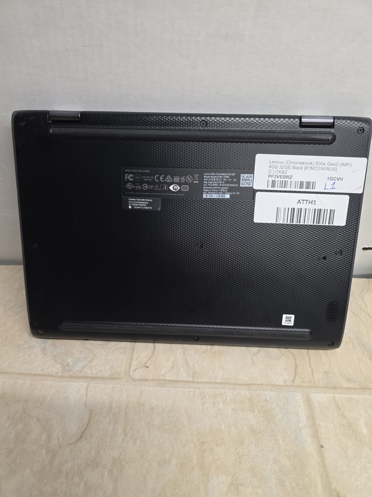 Lenovo (Chromebook) 500e Gen2 81MC004WUS 4GB 32GB WiFi 2 In 1 Touchscreen