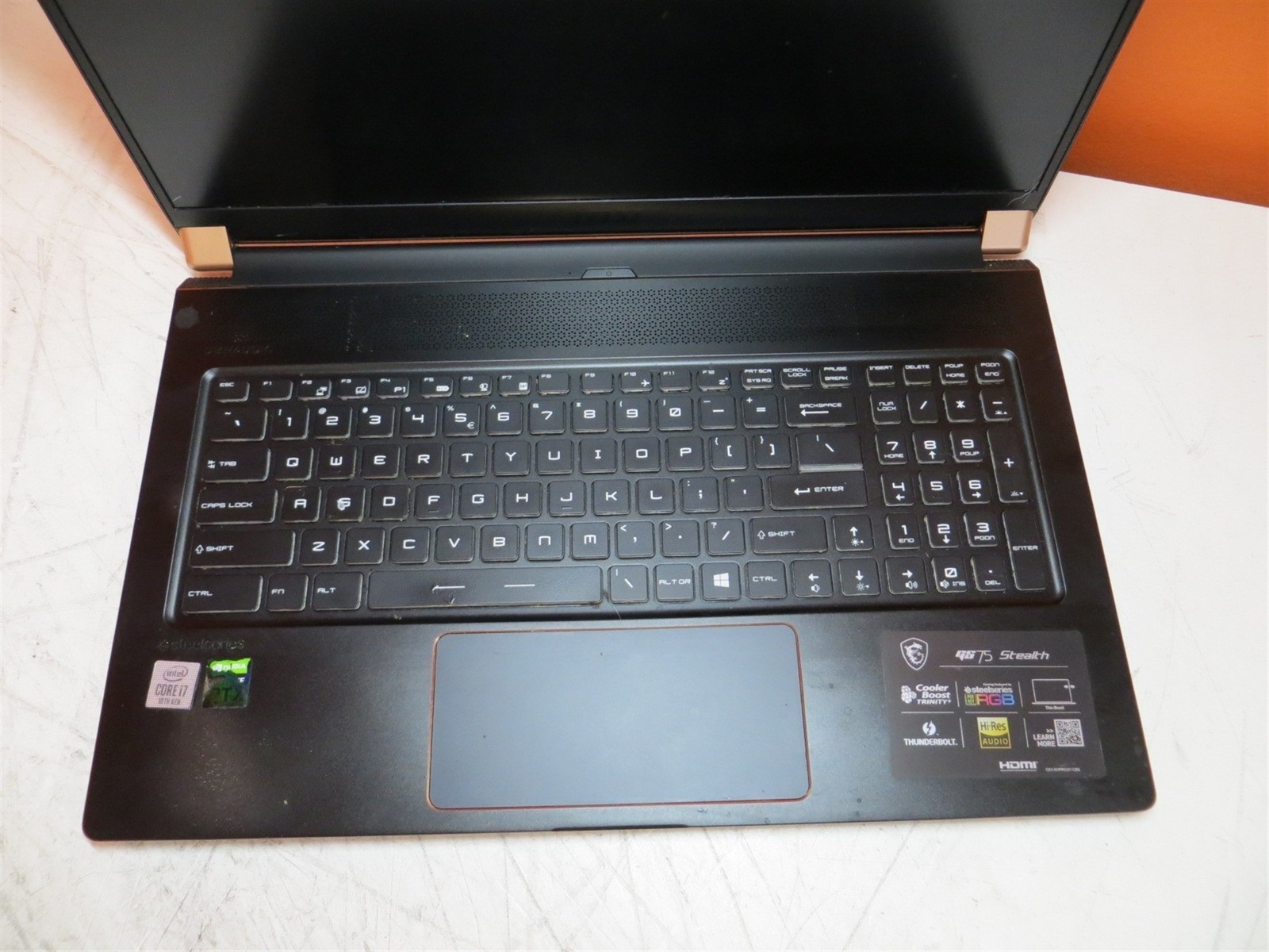 Liquid Residue MSI GS75 Stealth Laptop Intel i7-10875H 2.3GH 16GB 512GB RTX 2060