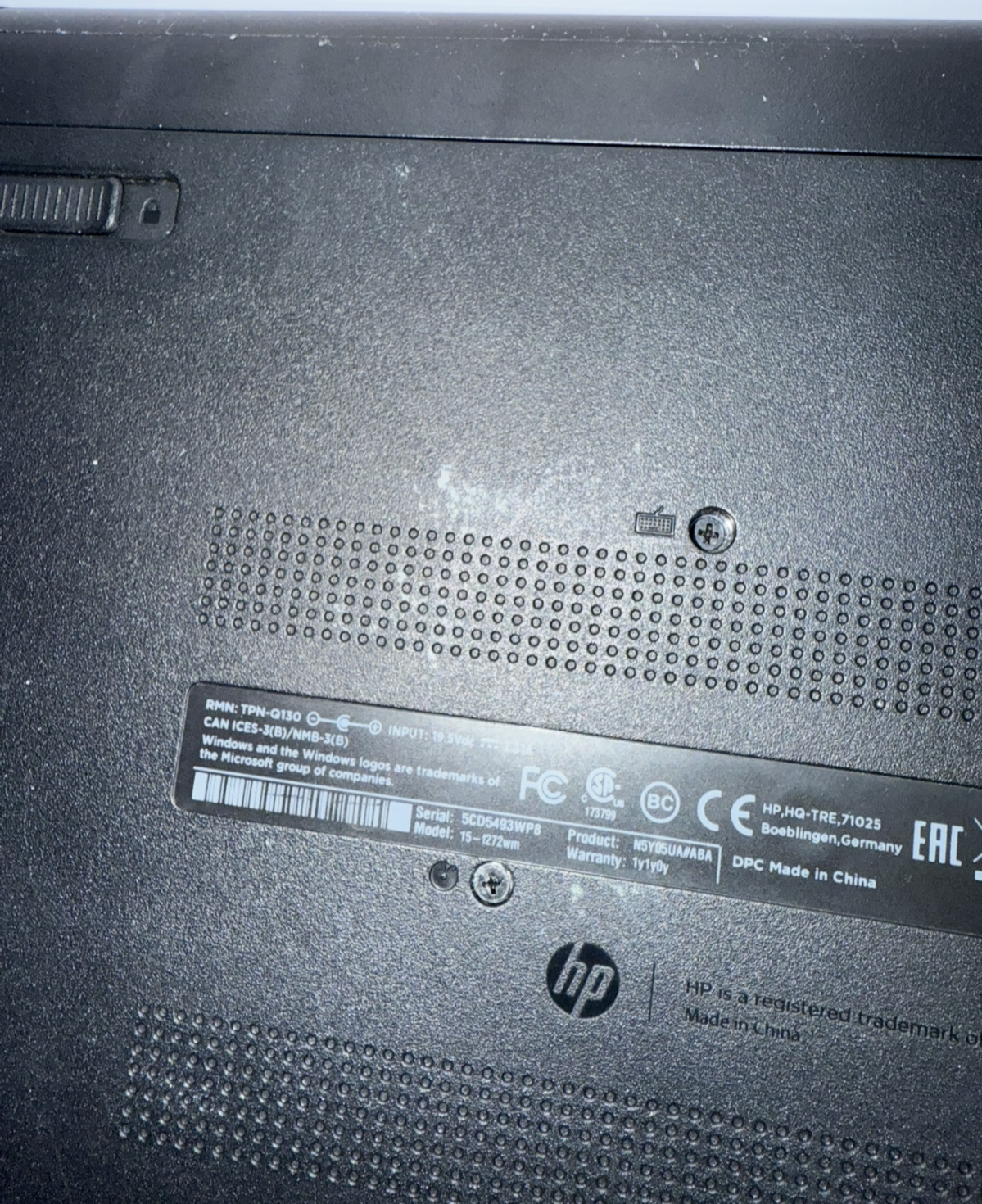 Lot of 4 HP Laptops (PARTS/REPAIR)