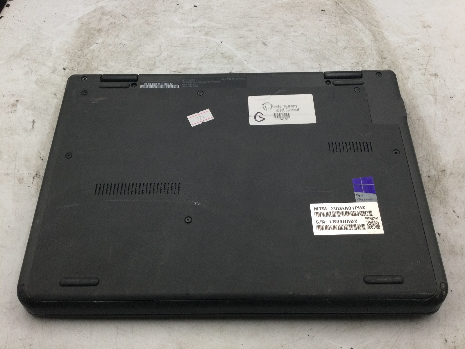 LENOVO THINKPAD YOGA 11E – BOOTS TO BIOS – INTEL CELERON – NO RAM – READ – BB