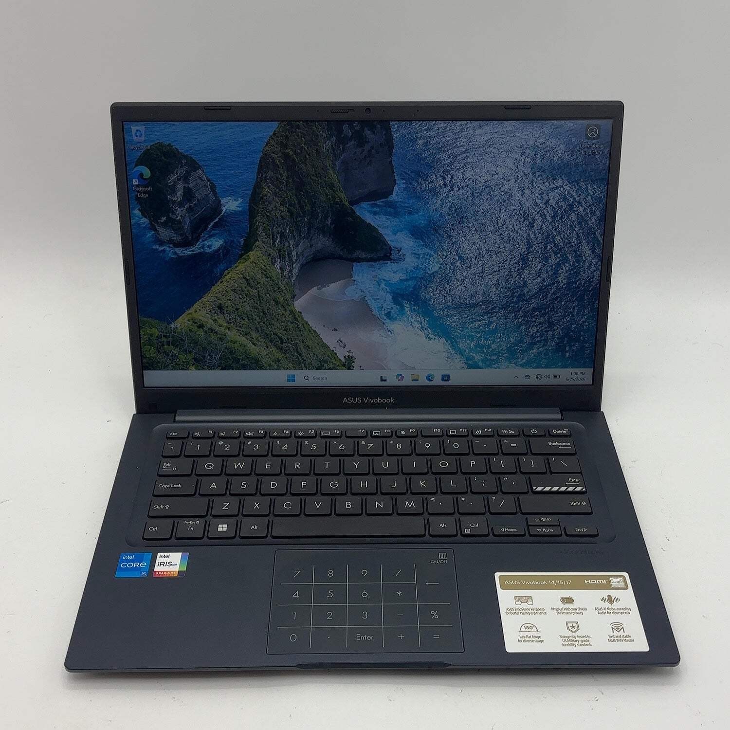 Broken Asus Vivobook 14 X1404V 14″ i5-1334U 1.3GHz 12GB RAM 256GB SSD Read