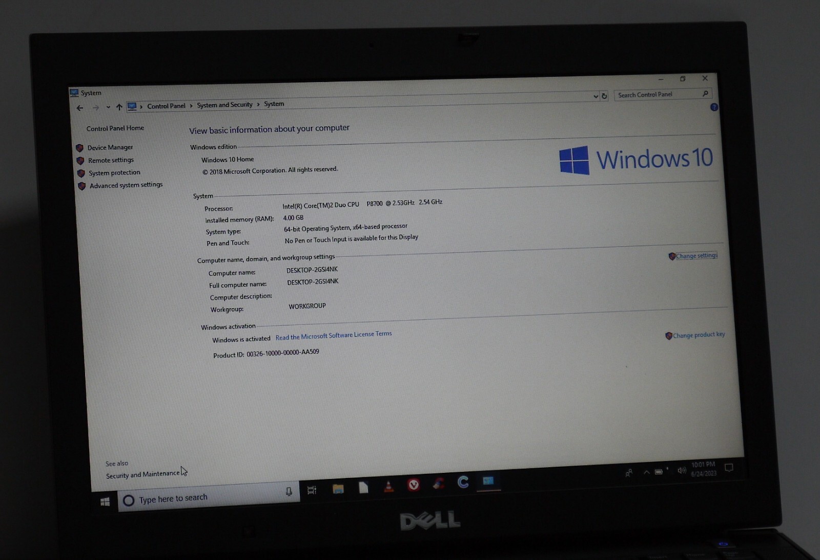Dell Latitude E6400 Core 2 Duo P8700 4gb 160gb hdd Laptop. Please read.