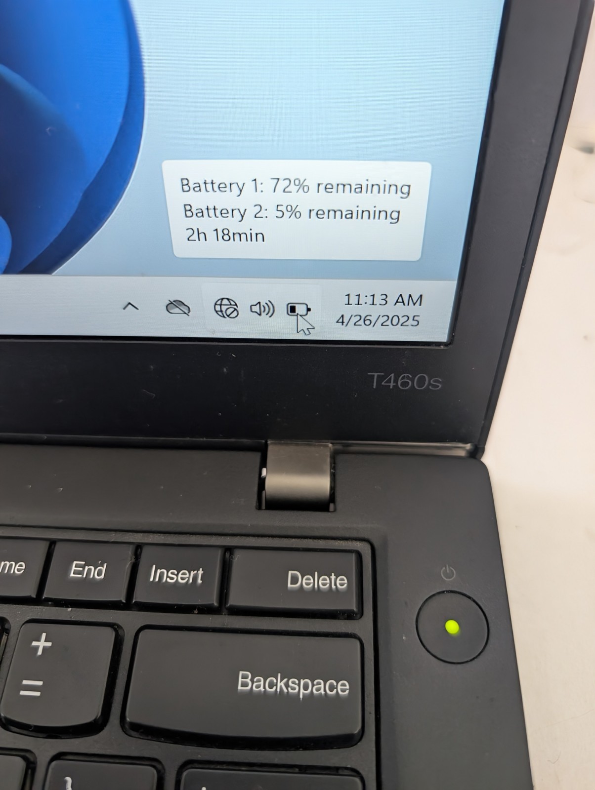 Lenovo ThinkPad T460s, i7-6600U 2.60Ghz, 8GB RAM, 256GB SSD BKLT Win 11