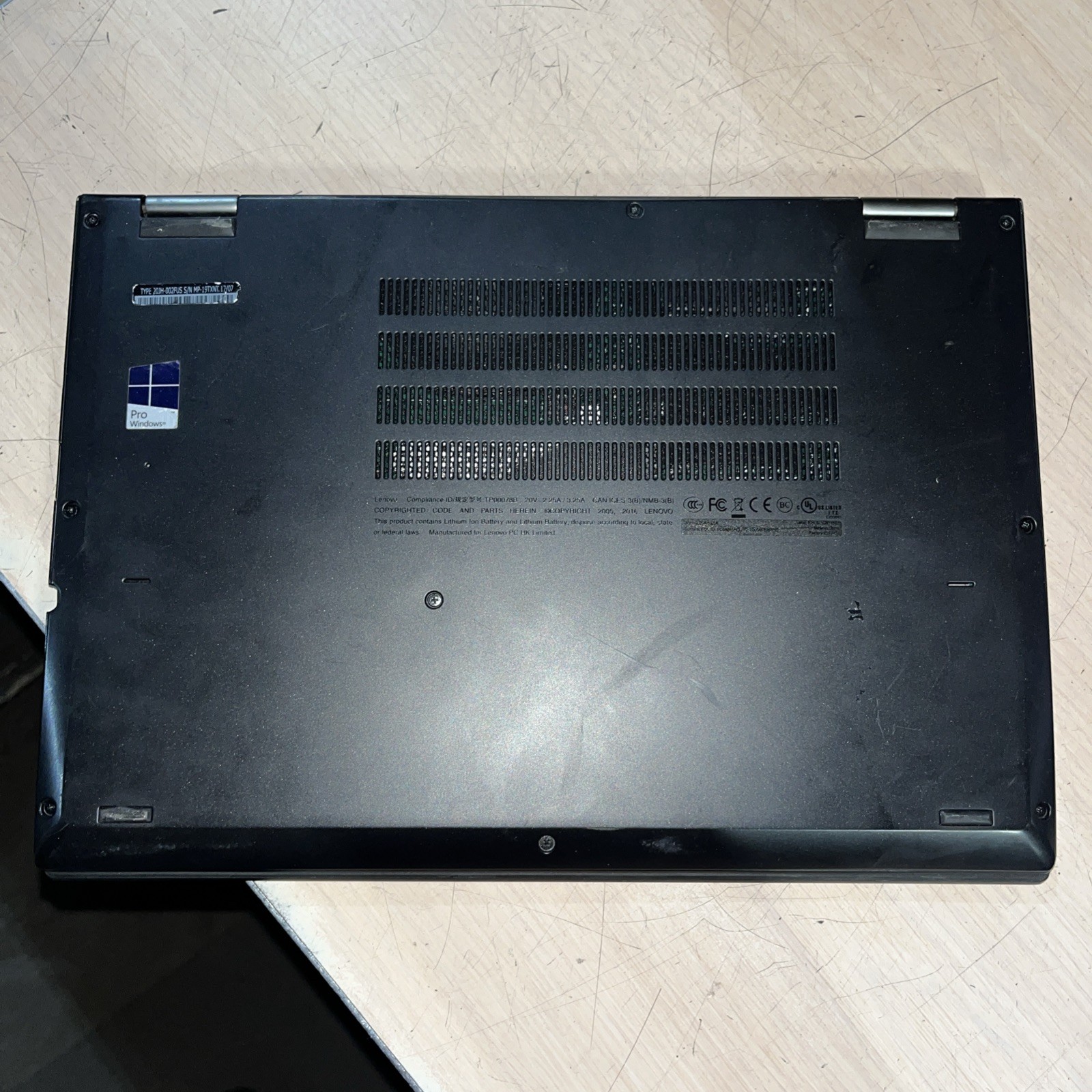 LENOVO THINKPAD YOGA 370 INTEL CORE I7 7TH GEN 2.70GHZ 8GB RAM NO HD
