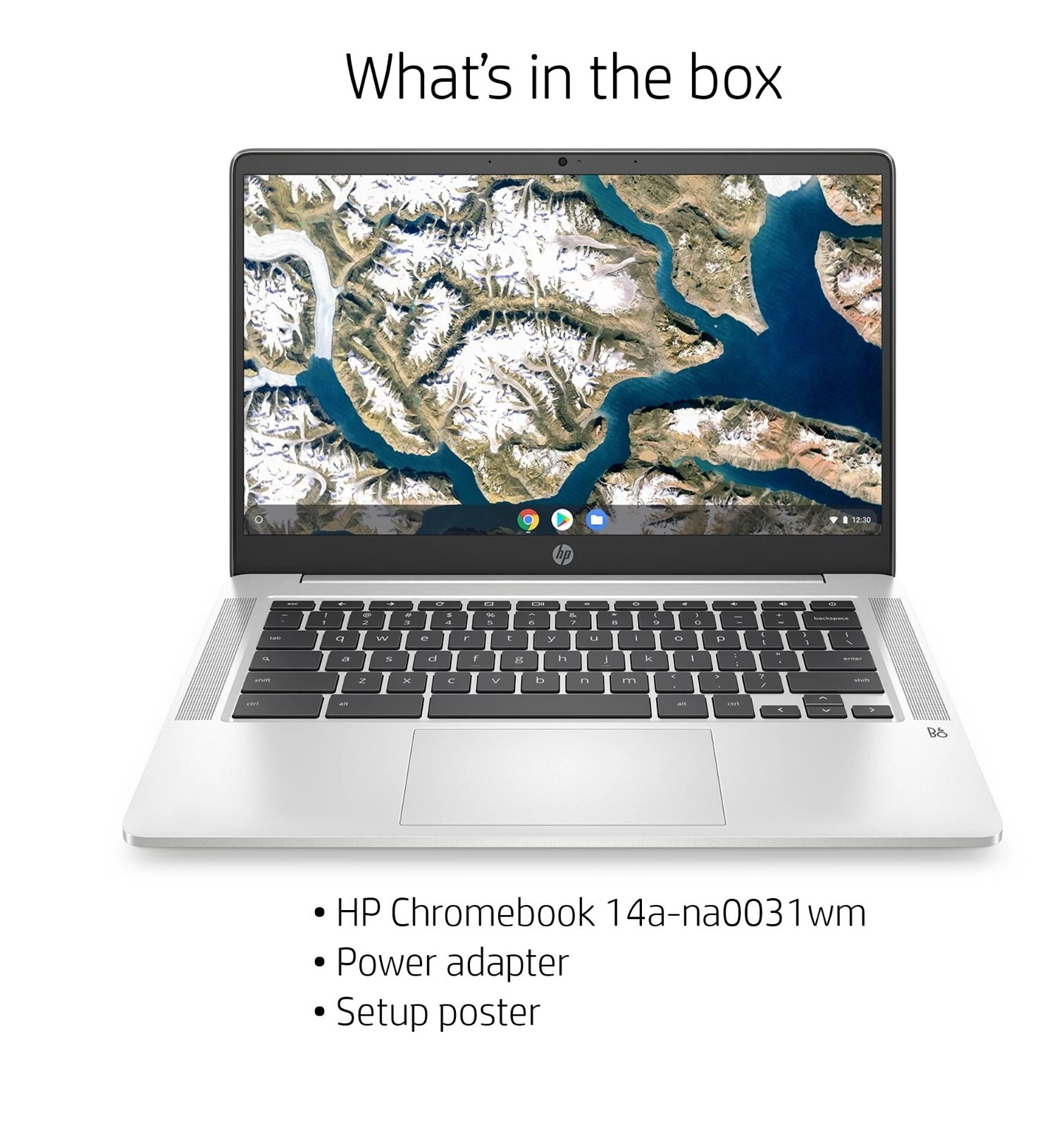 New HP 14a-na0031wm Chromebook 14″ HD Laptop Intel Pentium N5030 4GB RAM 64GB