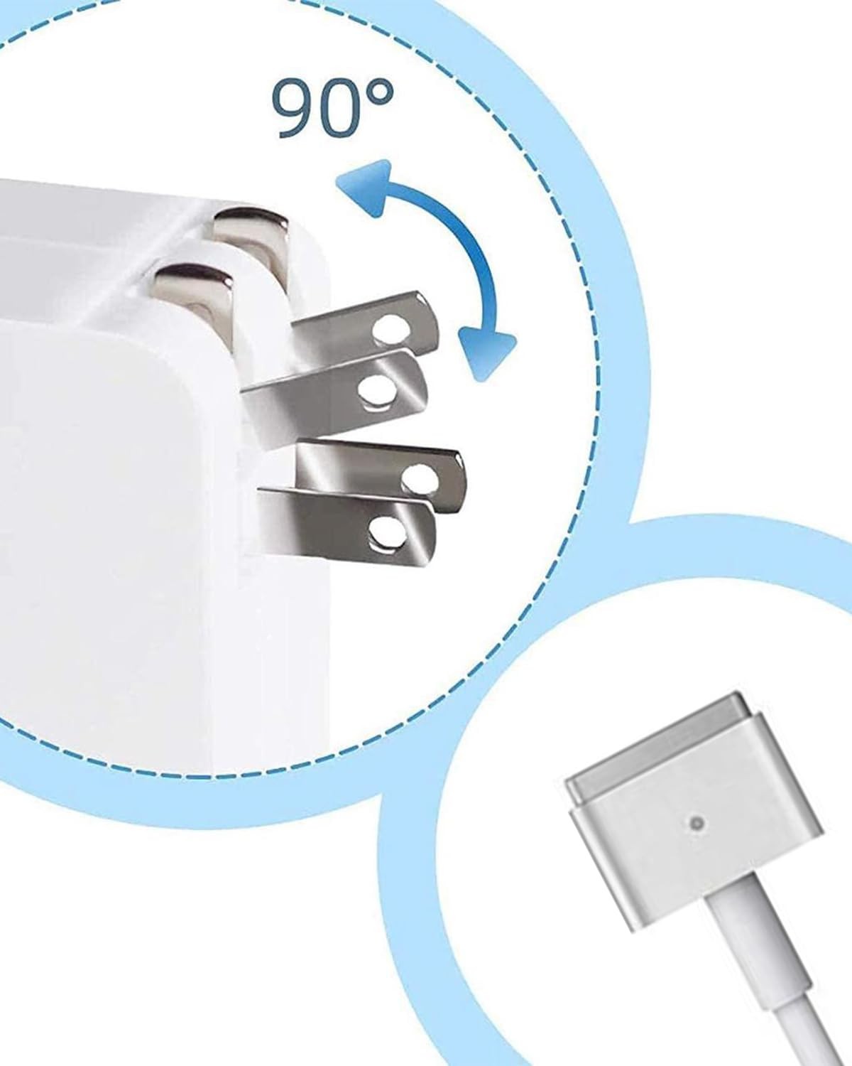 60W Mag 2 Charger Power Adapter for MacBook Pro/Air 13″ (2012-2018)