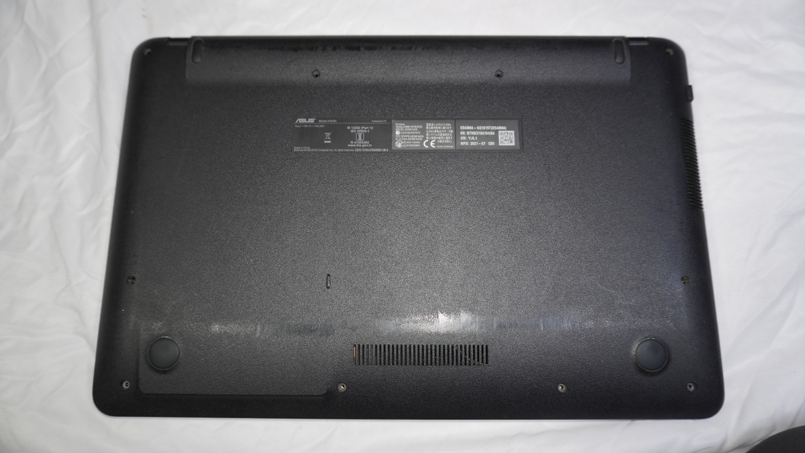ASUS X543MA BODY NO FRONT PANNEL SPEAKER ATTACHED WITH WORKING DISPLAY