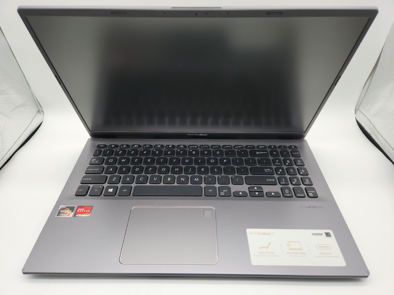 ASUS VivoBook 15.6″ FHD, AMD Ryzen 3 3250U, 4GB DDR4 RAM, 128G SSD, Slate Gray,