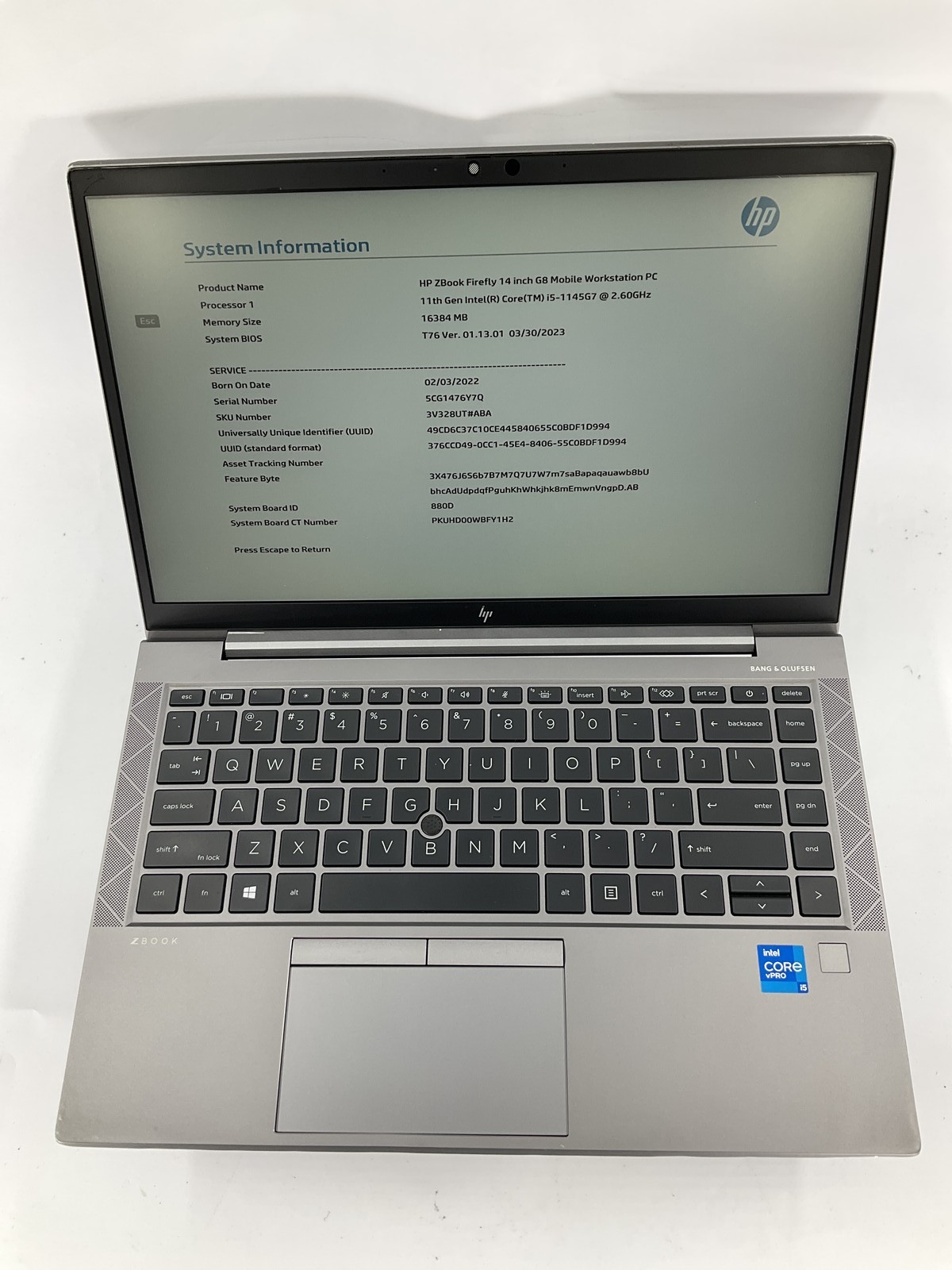 HP ZBook Firefly 14 G8 14″ Core i5-1145G7 256GB 16GB B Win 11 Pro T500