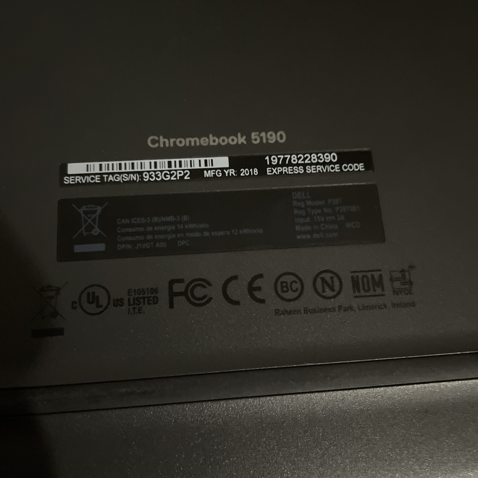 Dell Chromebook 5190 11.6″ (32GB eMMC, Intel Celeron, 1.10 GHz, 4GB) Notebook –