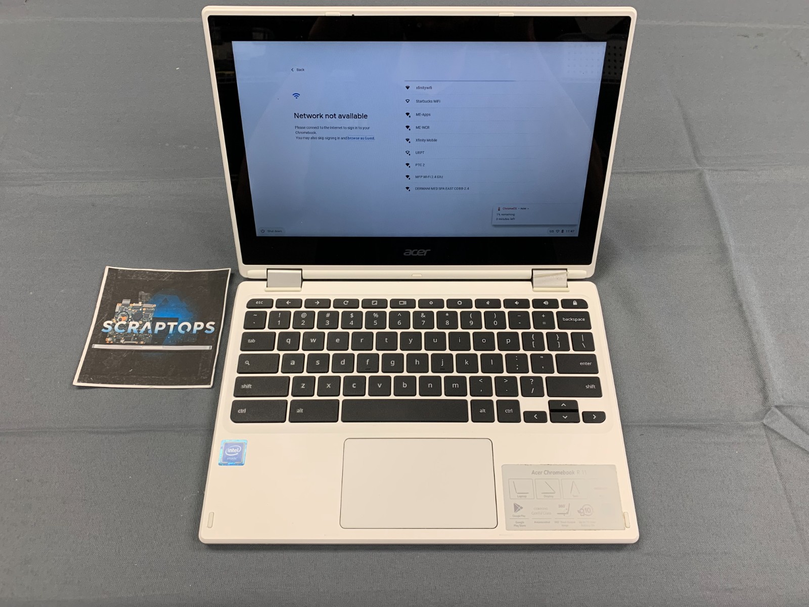 Acer Chromebook R 11 CB5-132T N15Q8 Celeron N1360 4GB RAM 32GB eMMC #627325