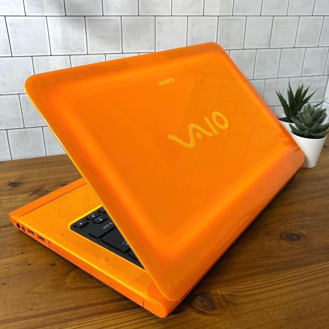 Sony Vaio orange Win11 SSD256 memory 8GB core i5 laptop PC