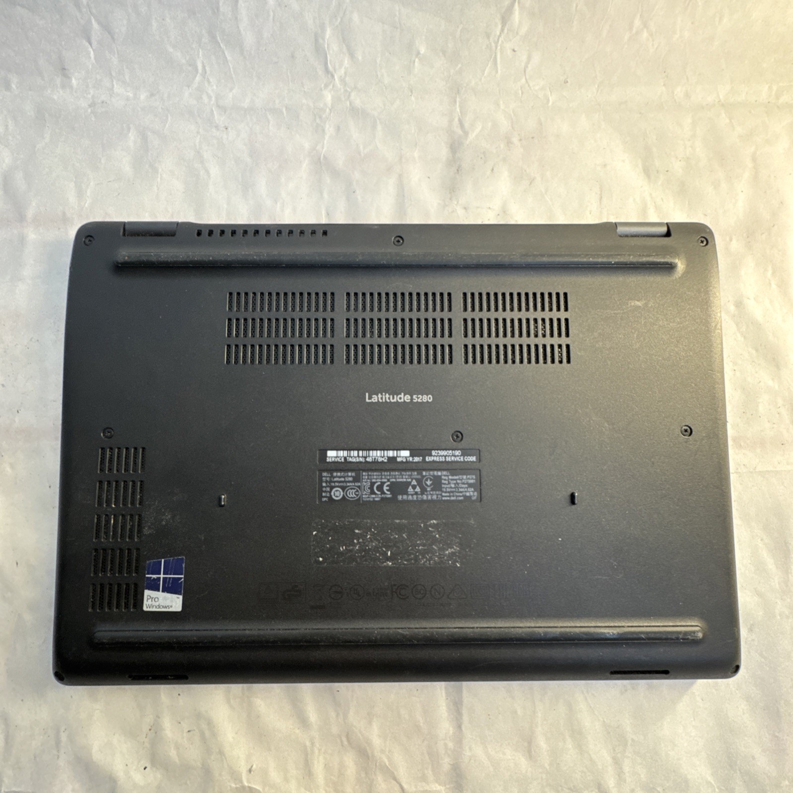 Dell Latitude 5280 12.5″ Laptop Intel i5-7600U @2.50GHz 4GB RAM 512GB HDD Win10P