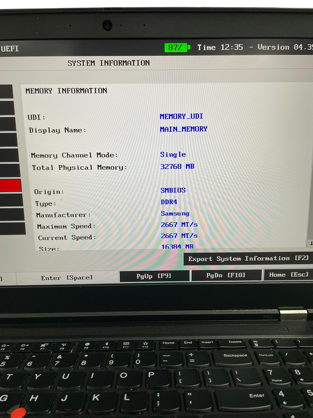 Lenovo ThinkPad P53 15″ – i7 2.6GHz – 32GB RAM – 512GB SSD – Grade D