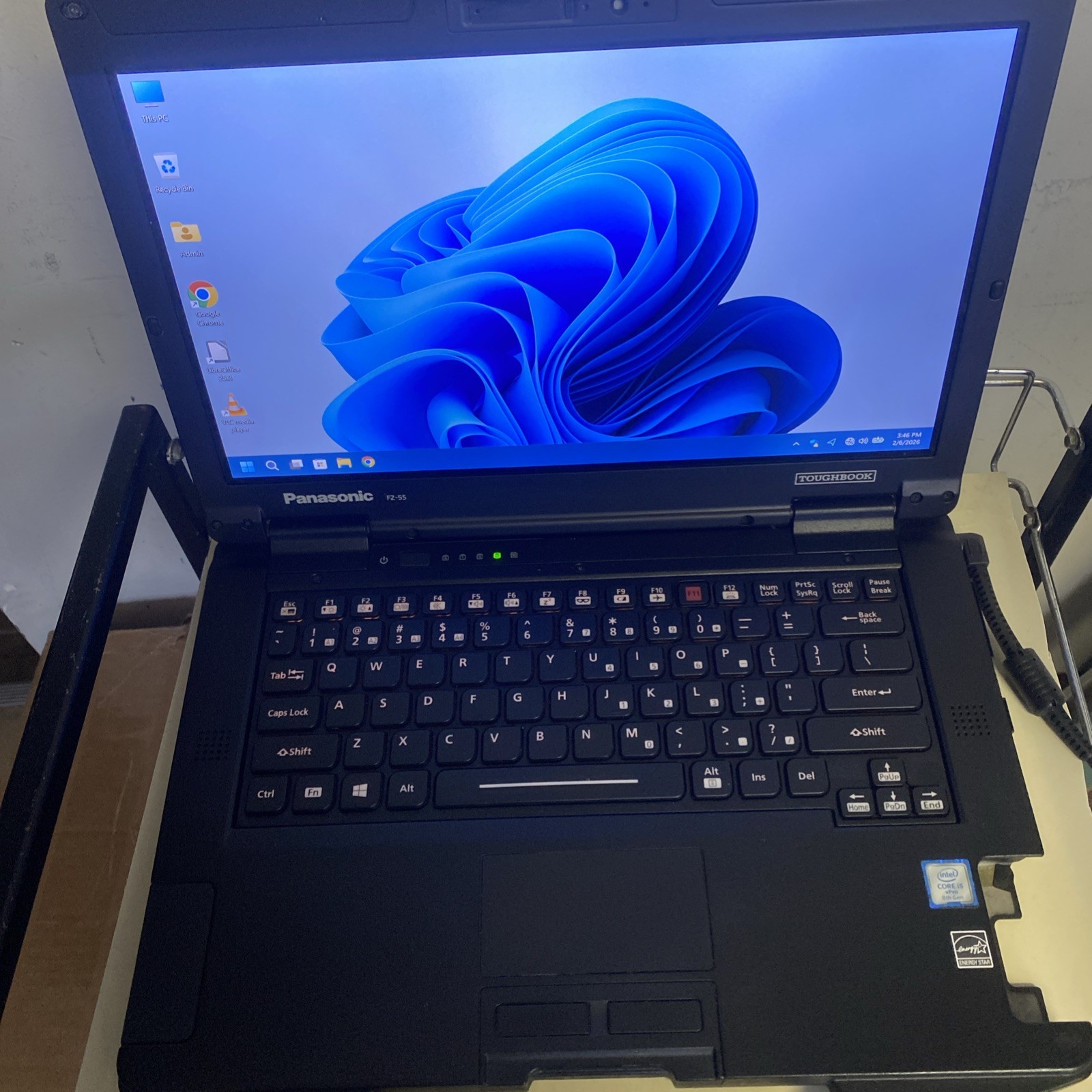 Panasonic Toughbook fz-55 i7 8665U 1.9GHz 16GB 256G SSD Win 11P GPS Bios Locked
