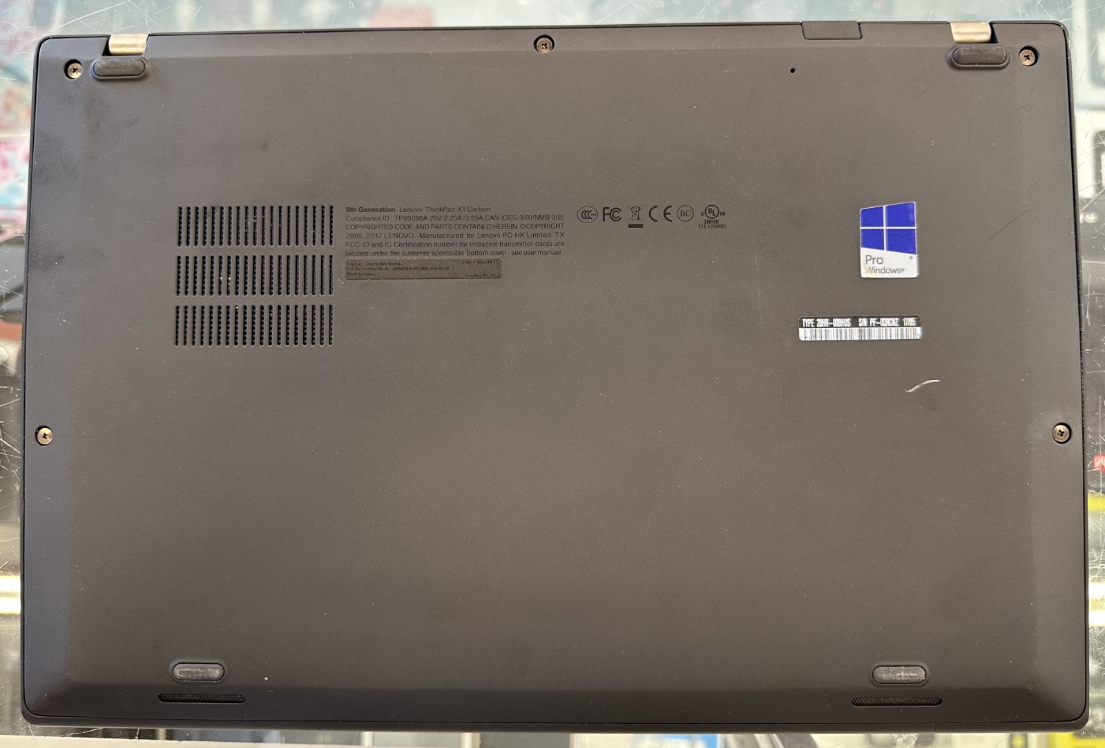 Lenovo 20HR000HUS TP X1 5th Gen 14″ i7-7600 8GB 256GB SSD Win 11 Pro