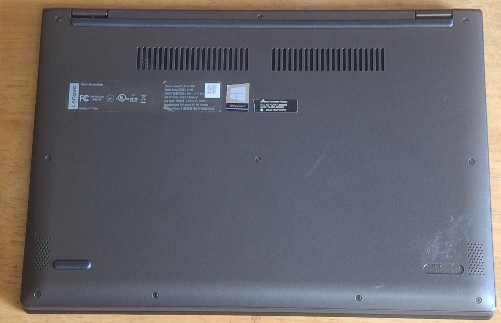LENOVO FLEX 6-14IKB LAPTOP TOUCH 14″ EM81 IDEAPAD UNTESTED NO CHARGER