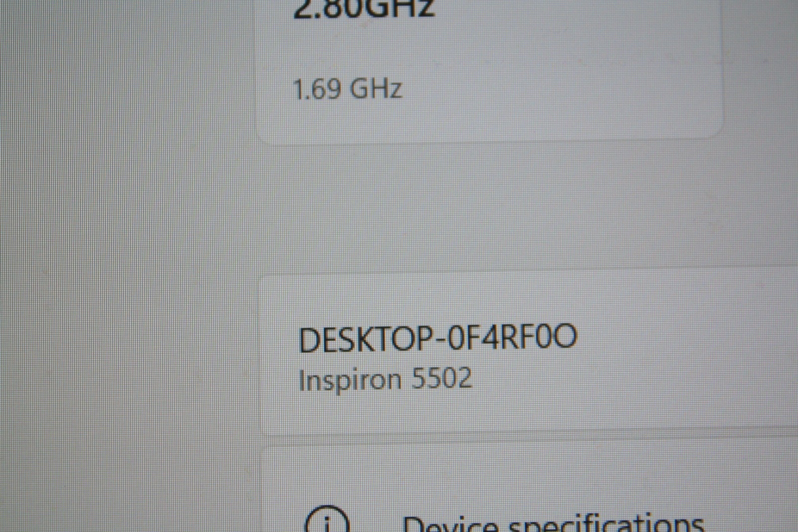 Dell Inspiron 5502 15.6 Silver FHD i7-1165G7 2.80GHz 16GB 512GB SSD