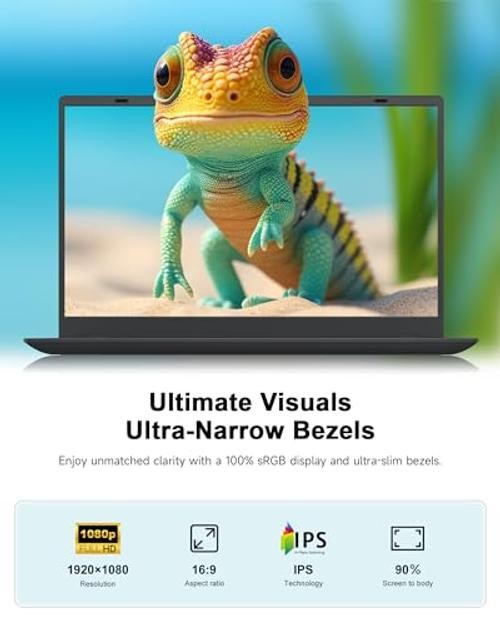 2026 Laptop Computer, Laptop with Pentium Gold 6500Y (Beats Pentium, 128 GB