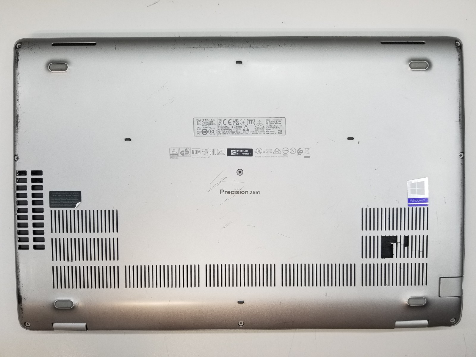 AS-IS Dell Precision 3551 15.6″ i7-10850H 2.7GHz 8GB RAM 256GB NVMe Win11P READ