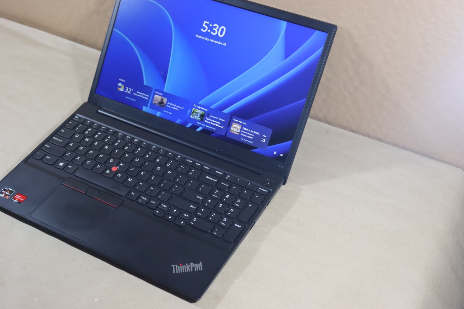 Lenovo ThinkPad E15 2nd Gen 15.6″ (256GB SSD, AMD Ryzen 7 4000 Series, 16GB Ram)